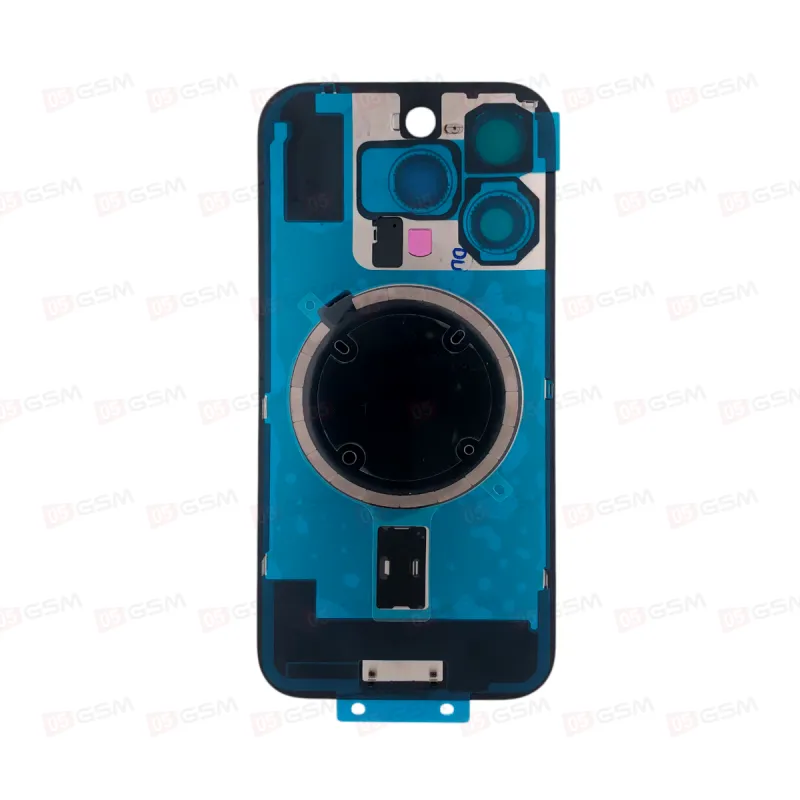 Крышка iPhone 16 Pro со стеклами и магнитами (Black titanium/Черный; оригинал; монолит) фото в интернет-магазине 05gsm.ru