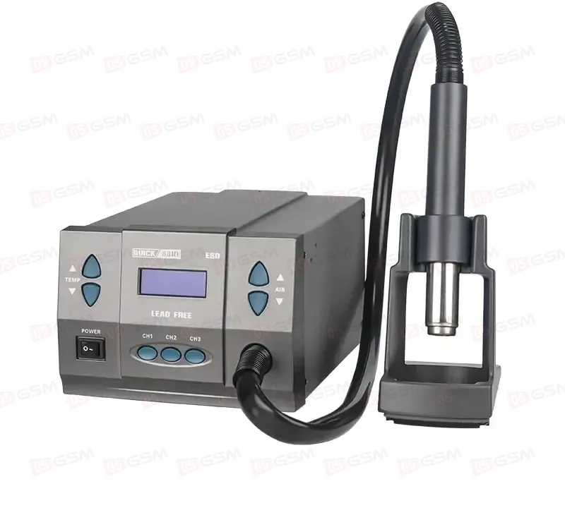 Термовоздушный фен Quick 881D (Паяльная станция) фото в интернет-магазине 05gsm.ru