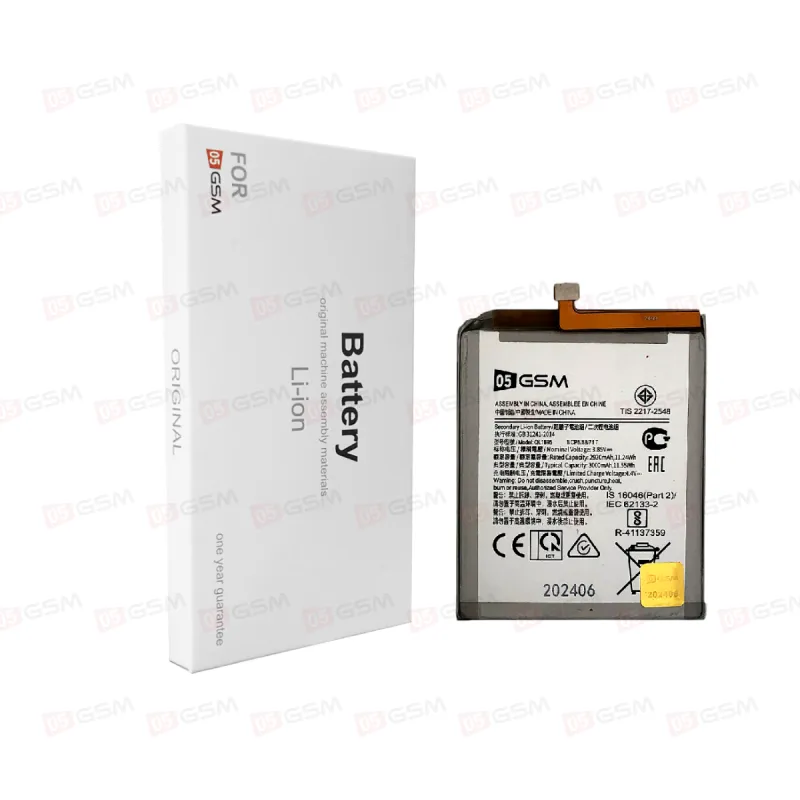 Аккумулятор Samsung A015 (05GSM; 3000 мАч; гарантия 1 год) фото в интернет-магазине 05gsm.ru