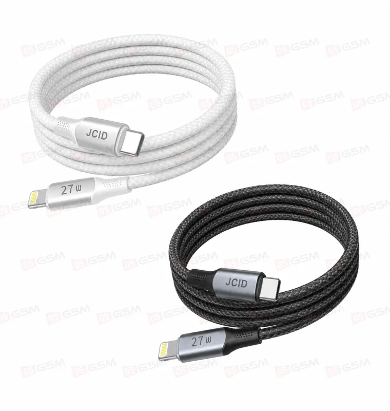 Кабель зарядки JCID-03 (Type-C → Lightning; PD Fast Charging; 1 м; белый) фото в интернет-магазине 05gsm.ru