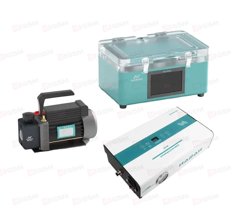 Комплект для переклейки дисплеев Nasan Supa Lite (Ламинатор 7", барокамера B2 и помпа RS1) фото в интернет-магазине 05gsm.ru