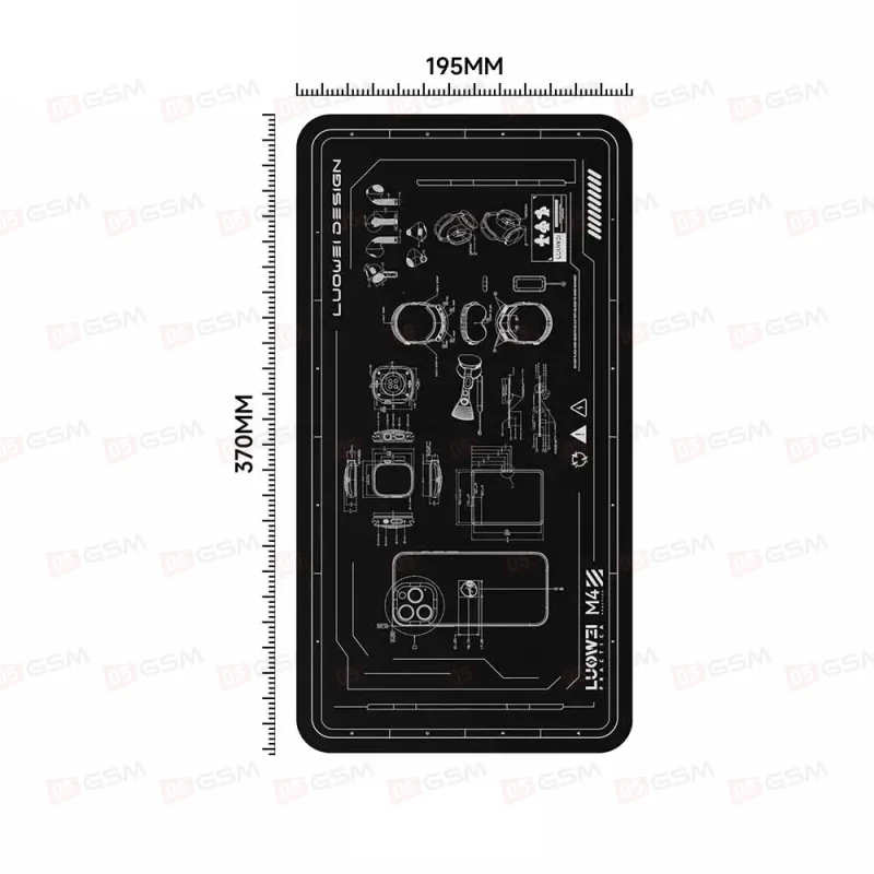 Монтажный коврик Luowei LW-M4 (370x195x2 мм) фото в интернет-магазине 05gsm.ru