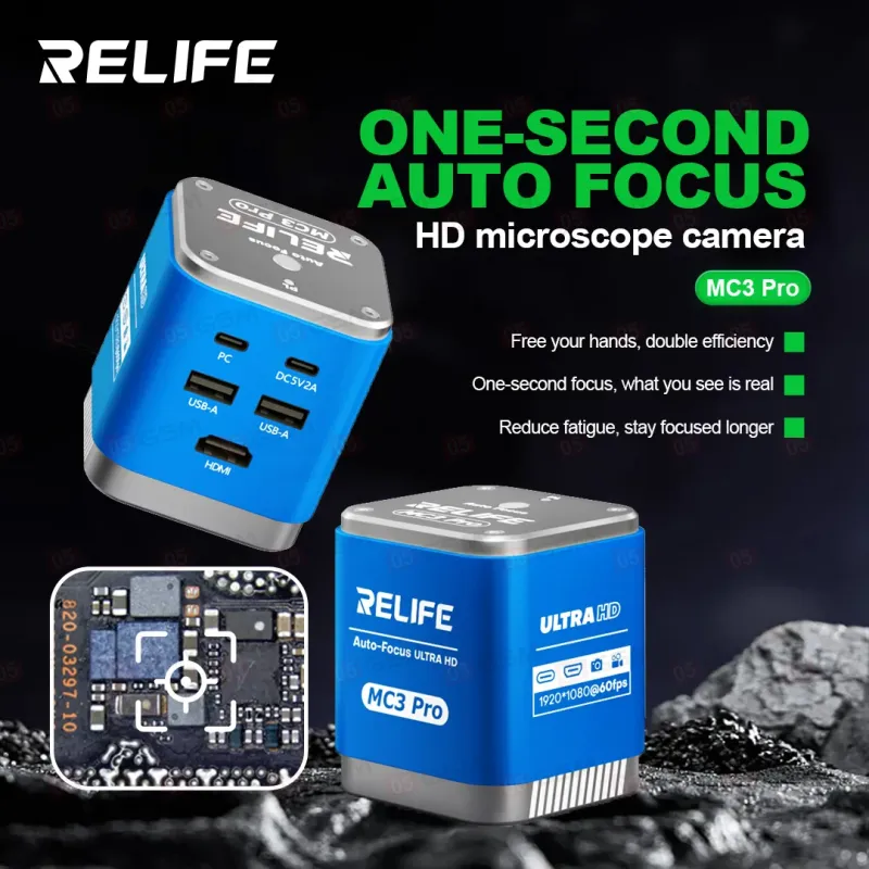 Камера на микроскоп Relife MС3 Pro (1080P/4K; с автофокусом) фото в интернет-магазине 05gsm.ru
