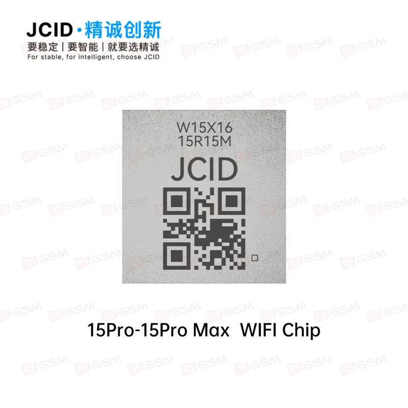 Микросхема отвязки Wi-Fi для iPhone 15 Pro/15 Pro Max (JCID 15PM WIFI Chip; BGA 15x16) фото в интернет-магазине 05gsm.ru