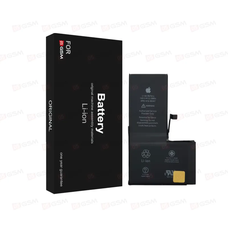 Аккумулятор усиленный iPhone X (05GSM; High Capacity; 3175 мАч) фото в интернет-магазине 05gsm.ru