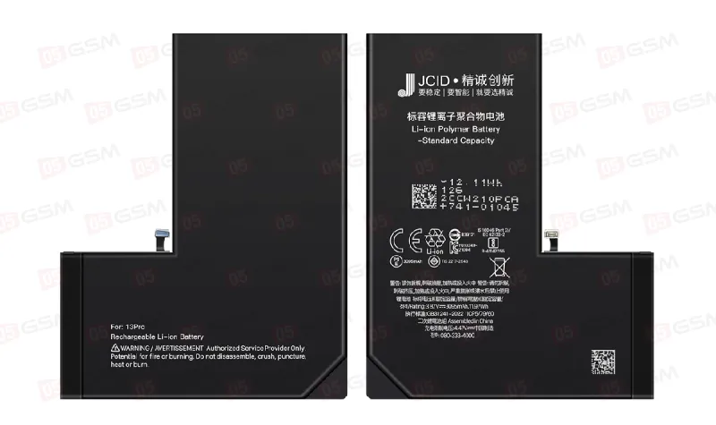 Аккумулятор iPhone 13 Pro (JCID; Standard Capacity; 3095 мАч) фото в интернет-магазине 05gsm.ru
