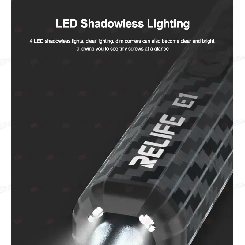 Отвертка электрическая Relife E1 (В комплекте 12 бит) фото в интернет-магазине 05gsm.ru