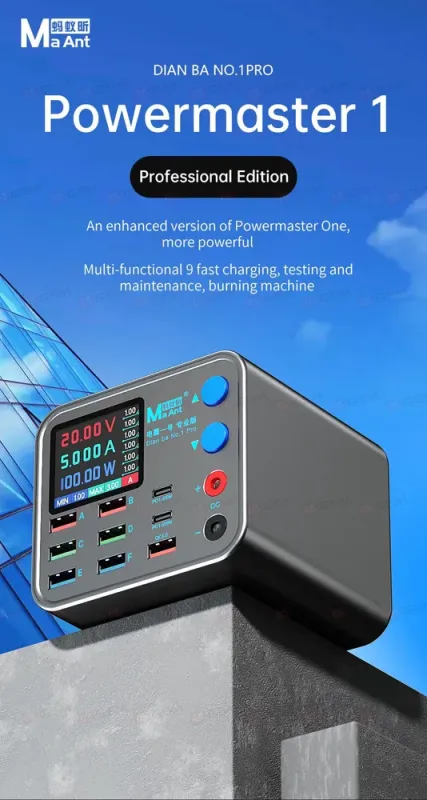 Блок питания MaAnt DianBa No.1 Pro (Импульсный; миниатюрный; беспроводная зарядка; 20 В; 8.5 А) фото в интернет-магазине 05gsm.ru