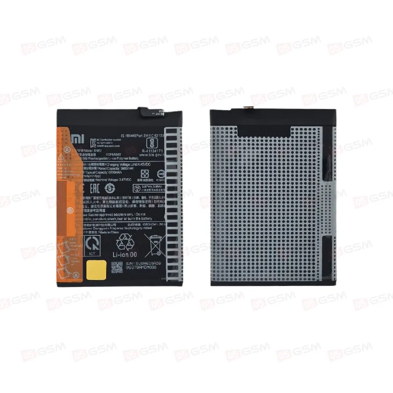 Аккумулятор Poco M3 / Redmi 9T / 9P / Note 9 4G [BN62] (05GSM; 6000 мАч; гарантия 1 год) фото в интернет-магазине 05gsm.ru