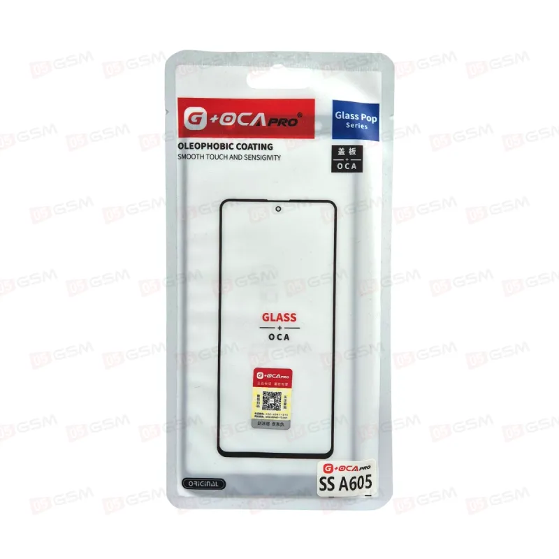 Стекло + OCA (G+OCA) Samsung A605 черный  фото в интернет-магазине 05gsm.ru