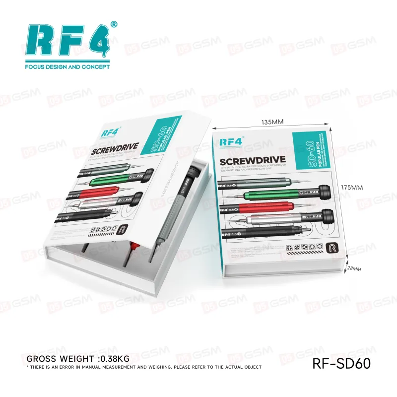 Набор отверток RF4 RF-SD60 (5 штук; со стеклобоем) фото в интернет-магазине 05gsm.ru