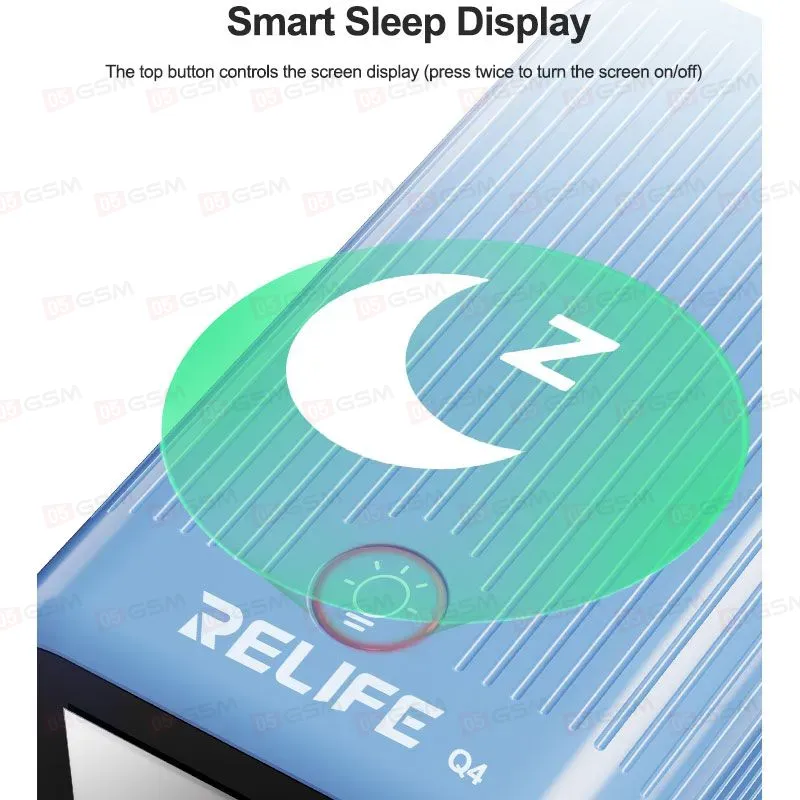 Многопортовое зарядное устройство Relife Q4 (6 портов; 72 Вт; 2 PD; 2 QC 3.0; 2 USB; серый) фото в интернет-магазине 05gsm.ru