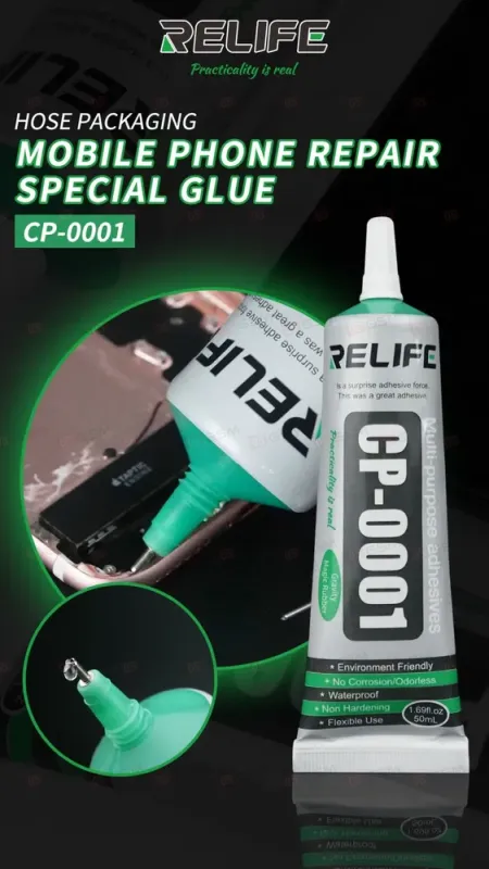 Клей прозрачный Relife CP-0001 (50 мл) фото в интернет-магазине 05gsm.ru