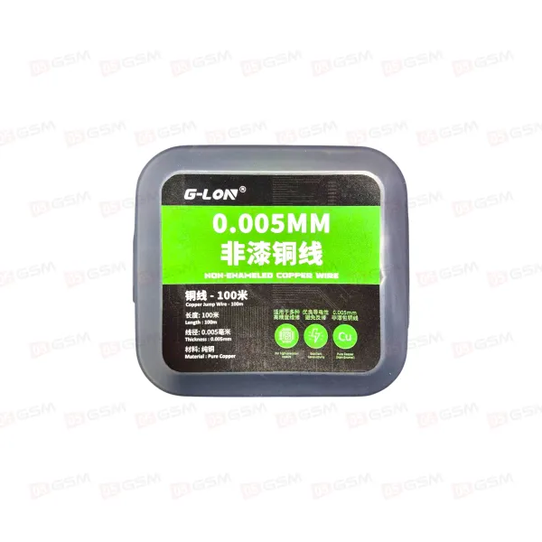 Медная нить для перемычек G-LON (0.005mm/100м) фото в интернет-магазине 05gsm.ru