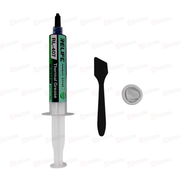 Паста теплопроводящая Relife RL-407 (Термопаста; силиконовая; синяя) 6W / 20g фото в интернет-магазине 05gsm.ru