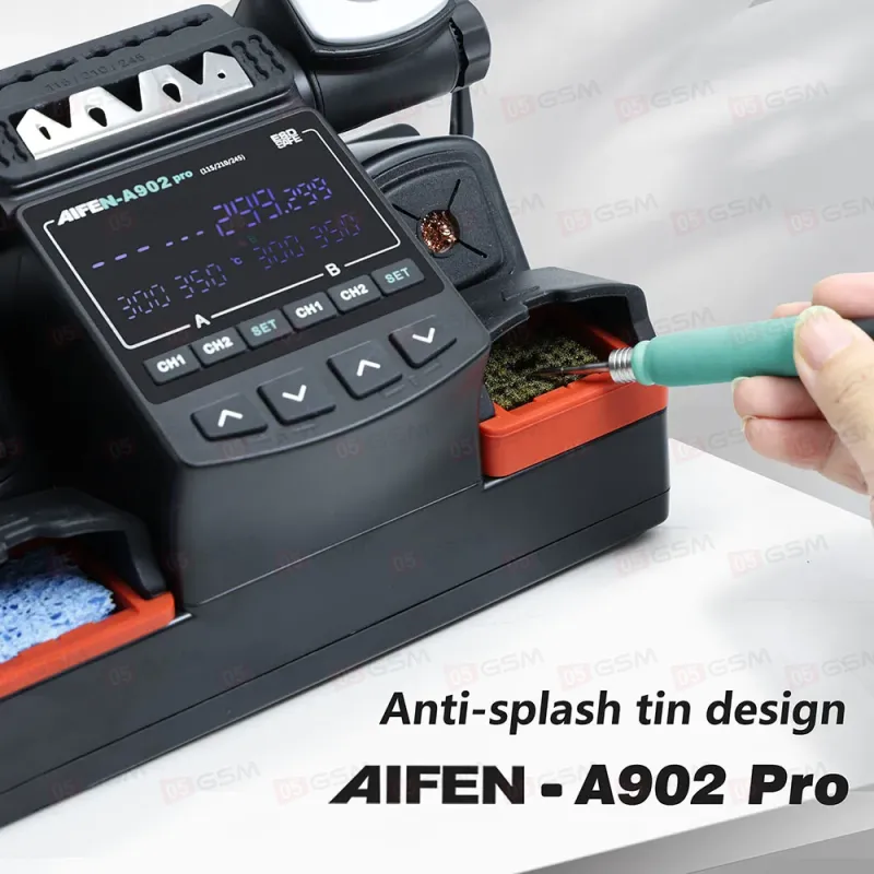 Паяльная станция Aifen A902 Pro (Ручки 115+210+245 и 9 жал) фото в интернет-магазине 05gsm.ru