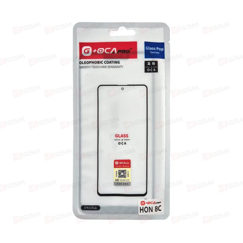 Стекло + OCA (G+OCA) Huawei Honor 8C черный фото в интернет-магазине 05gsm.ru