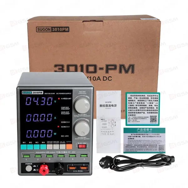 Блок питания Sugon 3010PM (Программируемый; 30 В; 10 А) фото в интернет-магазине 05gsm.ru
