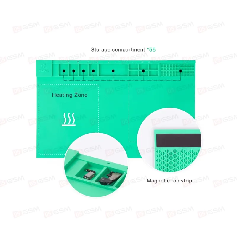 Монтажный коврик с подогревом Refox ProMat RS30 (Синий) фото в интернет-магазине 05gsm.ru