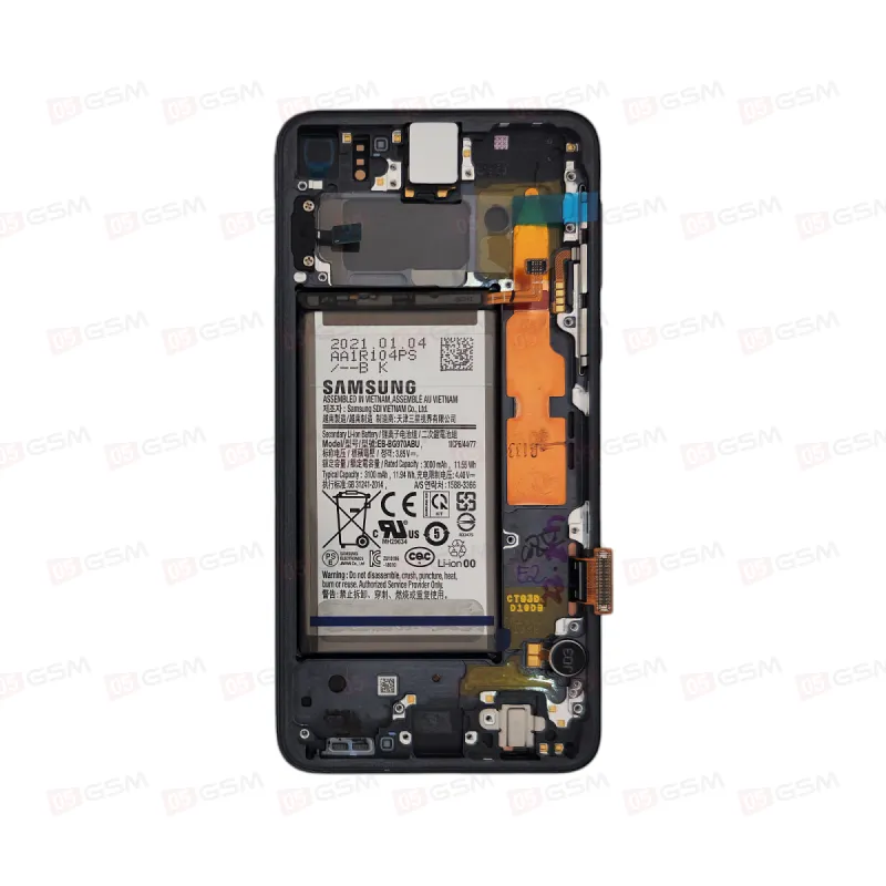 Дисплей с рамкой Samsung G970 (Galaxy S10E) черный + АКБ (100%-SERVICE) фото в интернет-магазине 05gsm.ru