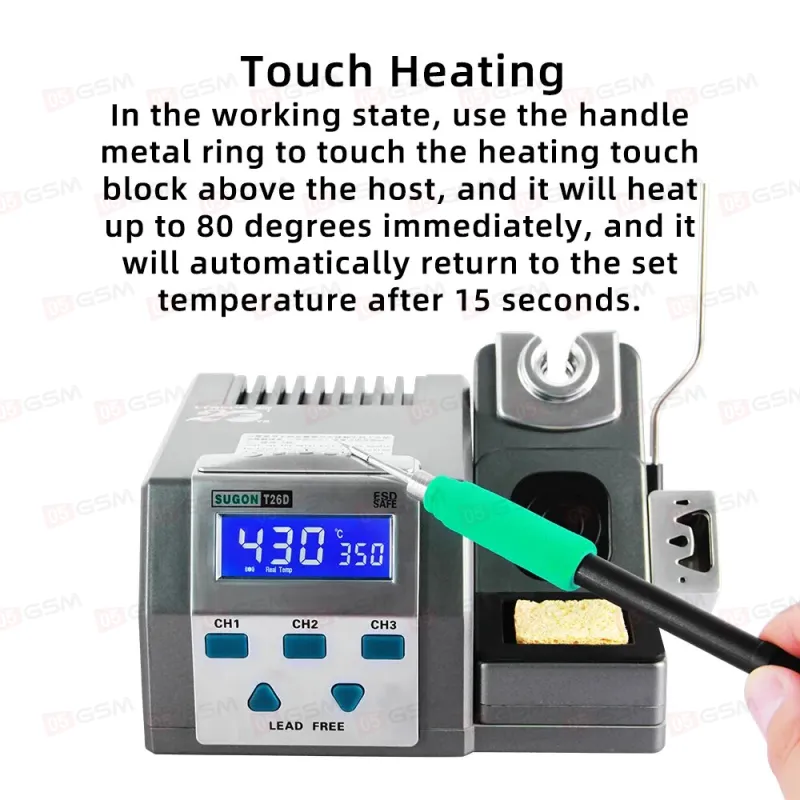 Паяльная станция Sugon T26D New (Ручка 210 и 1 жало) фото в интернет-магазине 05gsm.ru
