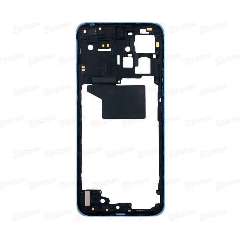 Корпус (средняя часть) Redmi Note 12 4G голубой (Blue) фото в интернет-магазине 05gsm.ru