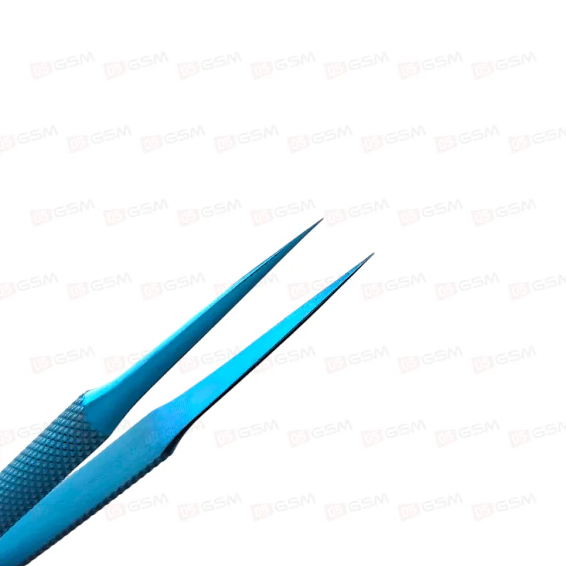 Пинцет прямой LiuTool BT-11 (Синий) фото в интернет-магазине 05gsm.ru