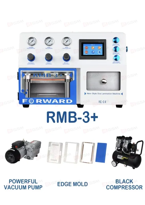 Комплект для переклейки дисплеев Forward RMB 3+ (Ламинатор с барокамерой, помпой и компрессором) фото в интернет-магазине 05gsm.ru