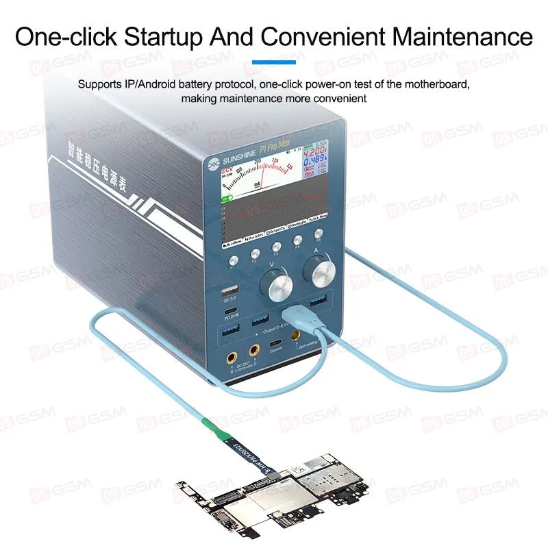 Блок питания со сваркой и шорткиллером Sunshine P1 Pro Max (Импульсный; 28 В; 6 А) фото в интернет-магазине 05gsm.ru