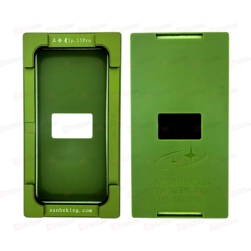 Форма Sanheking для дисплея iPhone 15 Pro (Green Mold; зеленая) фото в интернет-магазине 05gsm.ru