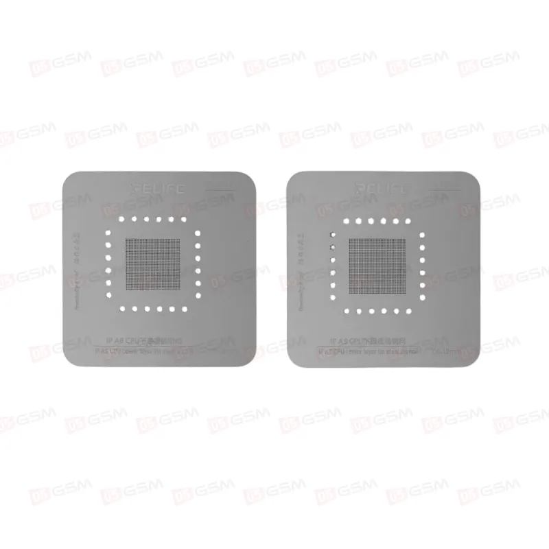 Трафареты для BGA микросхем с держателями Relife RL-601MA (CPU A8-A18 Pro) фото в интернет-магазине 05gsm.ru