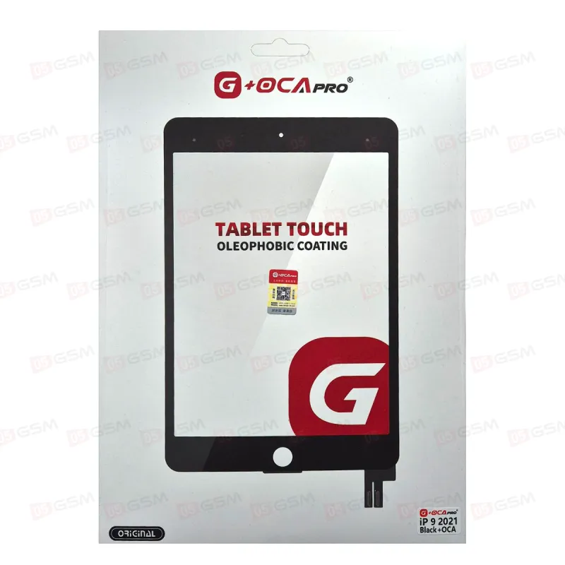 Сенсор IPad 9 10,2 (2021) G+OCA черный (A2602 / A2603 / A2604 / A2605) фото в интернет-магазине 05gsm.ru