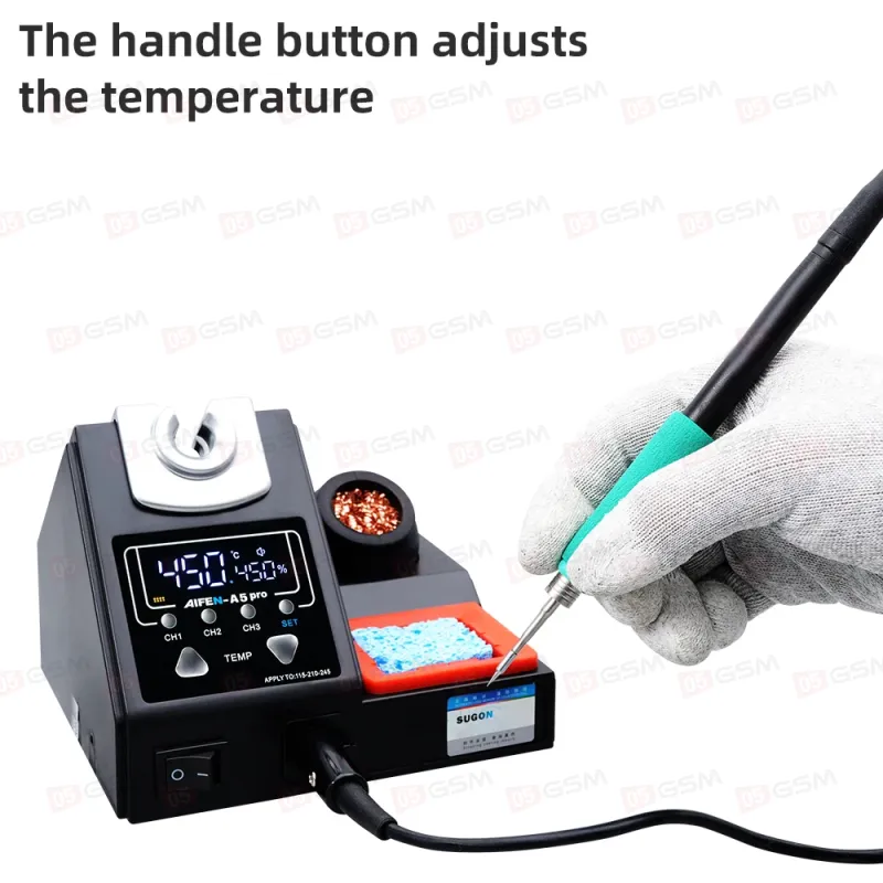Паяльная станция Aifen A5 Pro (Ручка 210 и 1 жало) фото в интернет-магазине 05gsm.ru