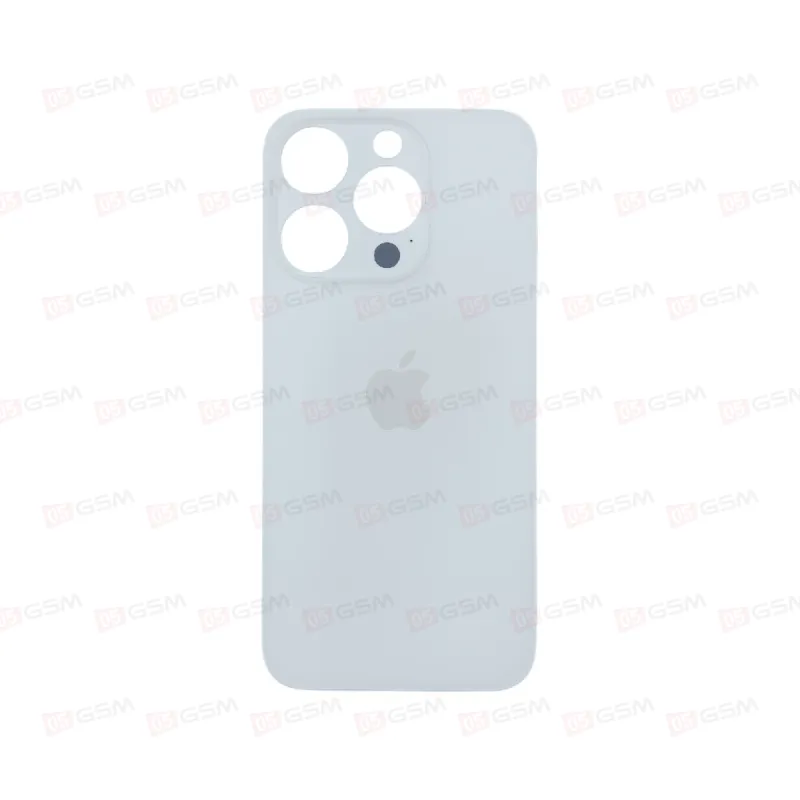 Крышка iPhone 15 Pro с широким вырезом (White titanium/Белый; оригинал; монолит) фото в интернет-магазине 05gsm.ru