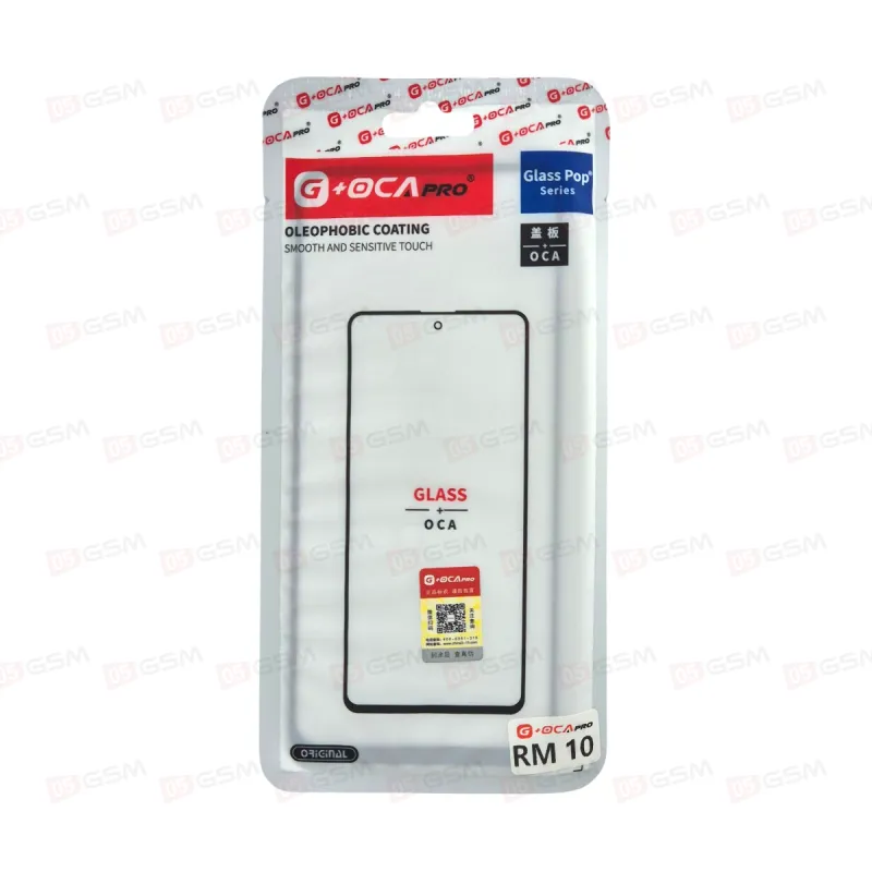 Стекло + OCA (G+OCA) Redmi 10 / Redmi Note 10 5g / POCO M3 Pro черное фото в интернет-магазине 05gsm.ru
