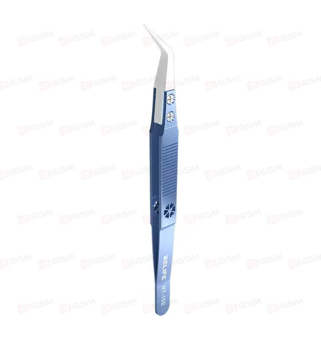 Пинцет изогнутый Relife RT-15E (Керамический) фото в интернет-магазине 05gsm.ru