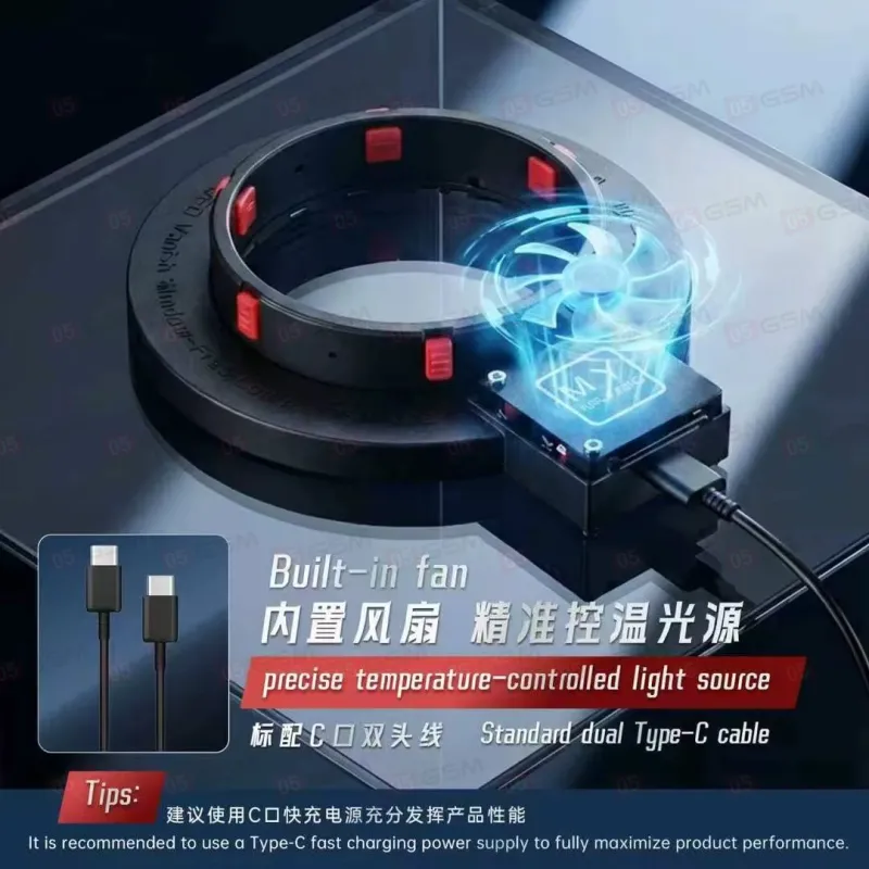 Подсветка на микроскоп Mr. Yang F01 UFO Vision (280 LED; очень яркая; с охлаждением) фото в интернет-магазине 05gsm.ru