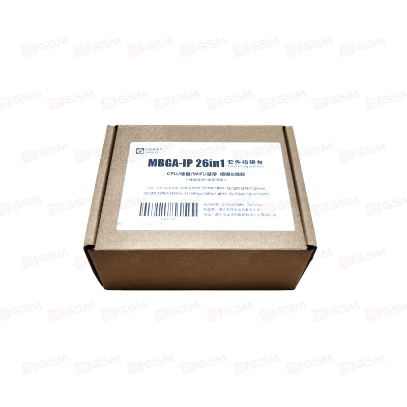 Набор трафаретов Amaoe MBGA-IP 26 in 1 для iPhone 7-15 Pro Max (CPU/NAND/Wi-Fi/Baseband chip) фото в интернет-магазине 05gsm.ru