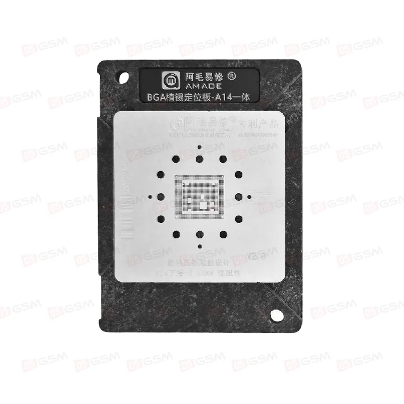Трафарет для BGA микросхем c держателем Amaoe CPU iPhone A14 фото в интернет-магазине 05gsm.ru