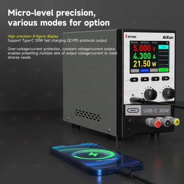Блок питания Aixun SP3005 (30 В; 5 А) фото в интернет-магазине 05gsm.ru