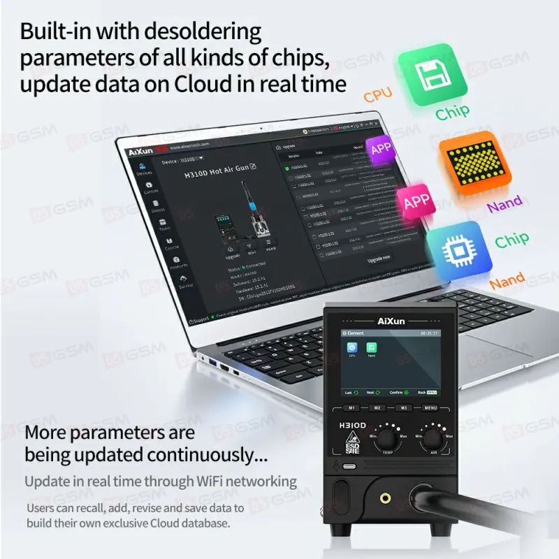 Термовоздушный фен Aixun H310D (Паяльная станция) фото в интернет-магазине 05gsm.ru