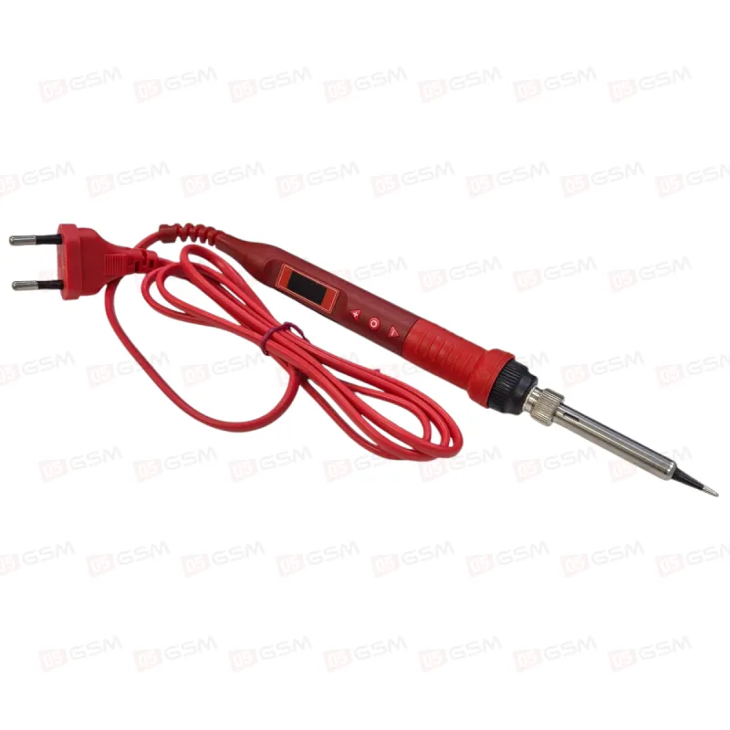 Паяльник сетевой JCD 908U (Красный; с кнопками и дисплеем) фото в интернет-магазине 05gsm.ru