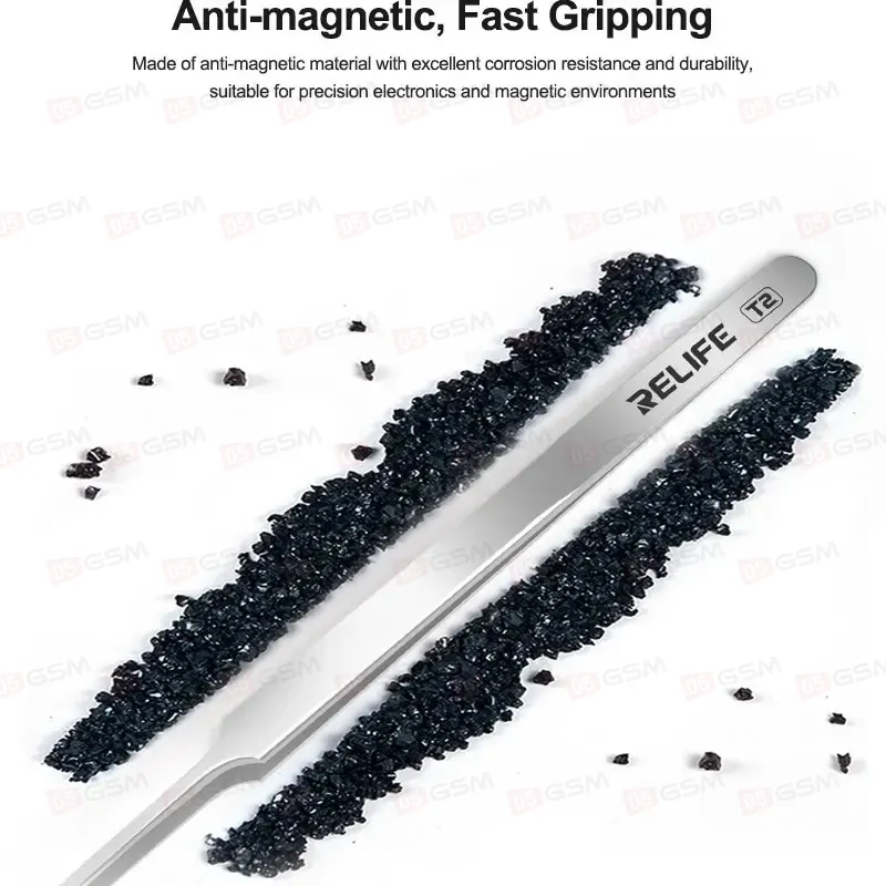 Пинцет прямой Relife T2 (Плоский) фото в интернет-магазине 05gsm.ru