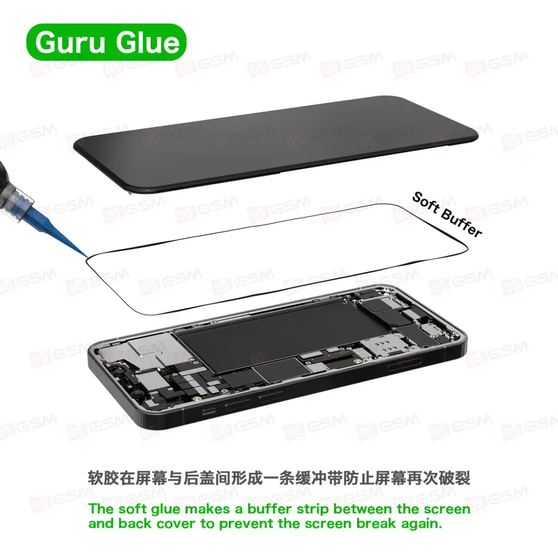 Клей полиуретановый 2UUL DA43 Guru Glue (Черный; 30 мл) фото в интернет-магазине 05gsm.ru