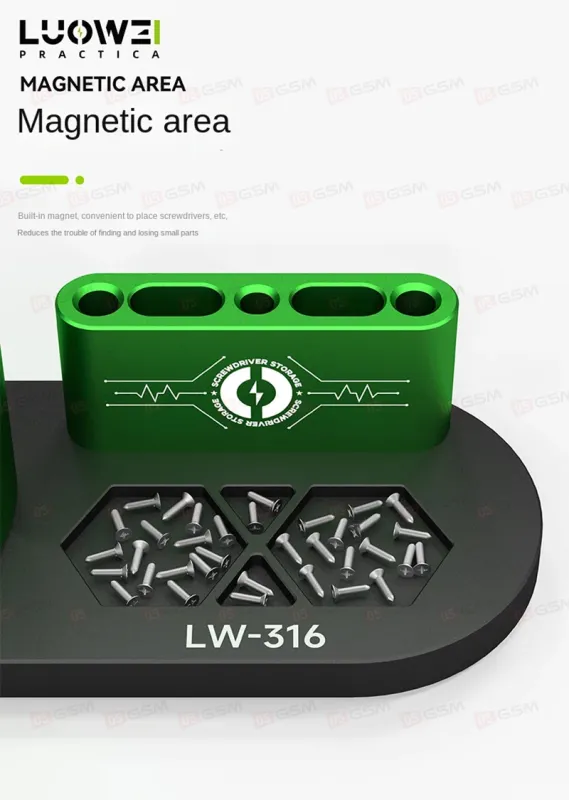 Органайзер для инструментов Luowei LW-316 (Крутящийся; металлический) фото в интернет-магазине 05gsm.ru