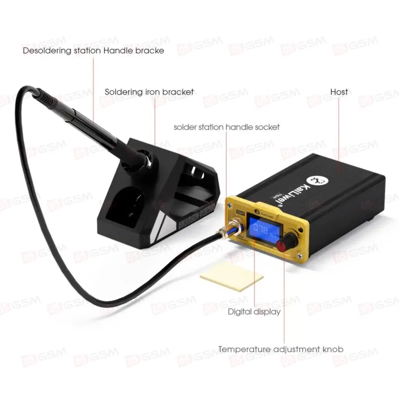 Паяльная станция Kailiwei T12-H фото в интернет-магазине 05gsm.ru