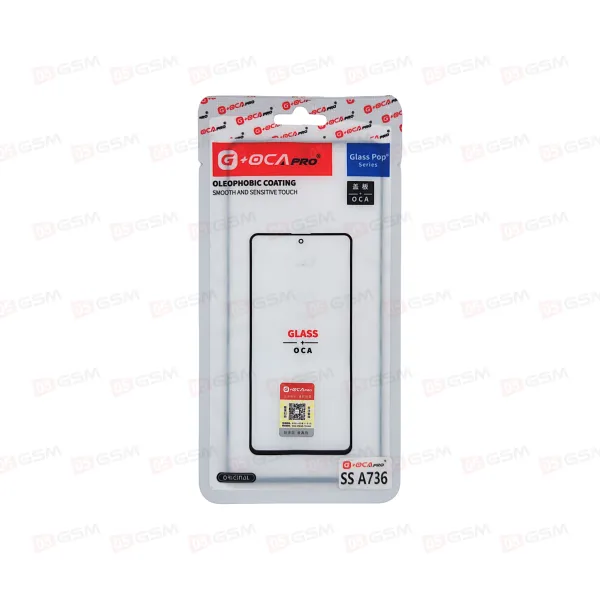 Стекло + OCA (G+OCA) Samsung A736 черный фото в интернет-магазине 05gsm.ru