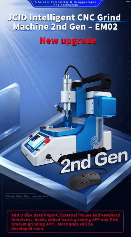 Шлифовальный станок на ЧПУ JCID EM02 (Стандарт: формы для платы/дисплея/процессора iPhone X-15PM) фото в интернет-магазине 05gsm.ru