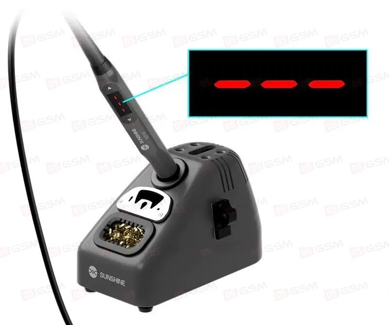 Паяльник портативный с держателем Sunshine S245 (1 жало C245; неавтономный) фото в интернет-магазине 05gsm.ru