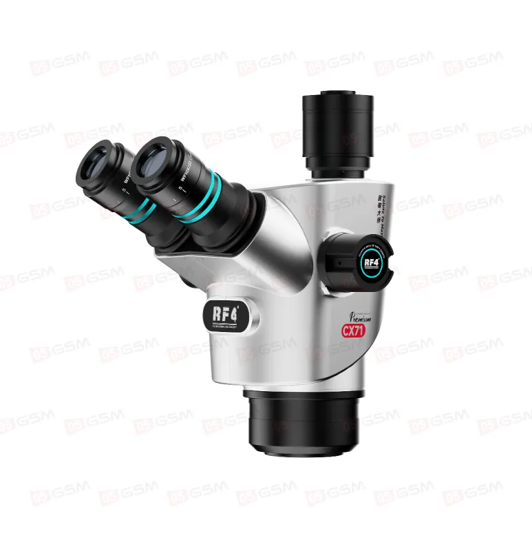 Микроскоп тринокулярный RF4 CX71P Premium без стола и штатива (6.5-65X; серый) фото в интернет-магазине 05gsm.ru